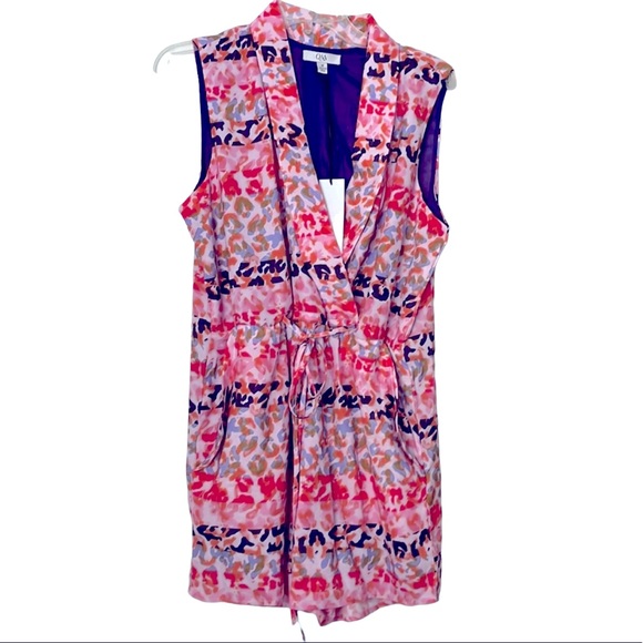 NWT Q&A Colorful Sleeveless Romper  - Size M - Picture 1 of 13